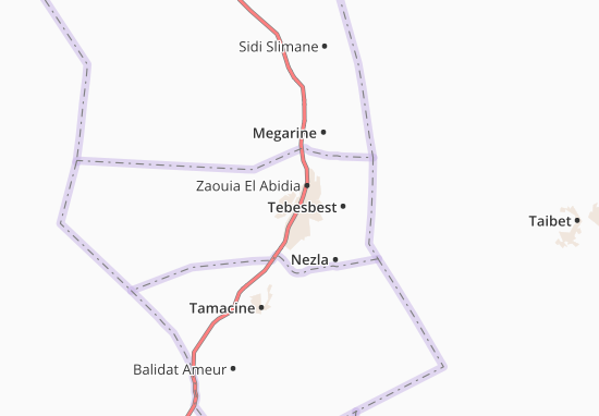 Mapa Touggourt