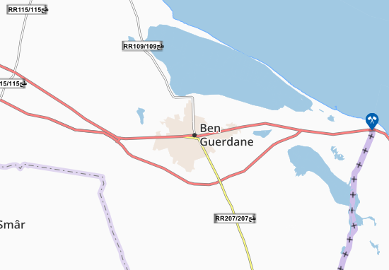 Mapa Ben Guerdane