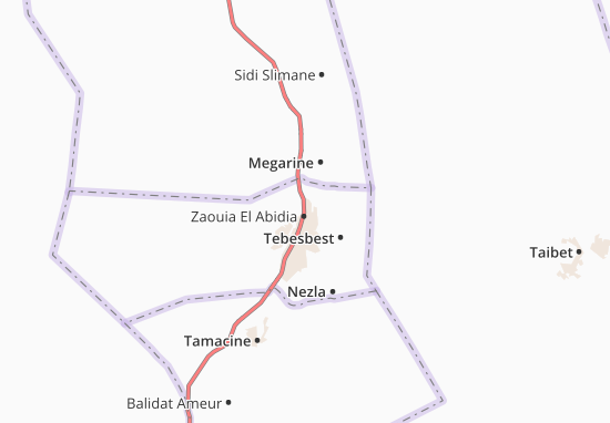Mapa Zaouia El Abidia