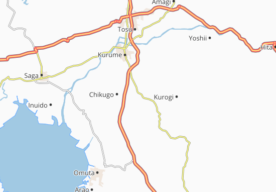 Mapa Yame