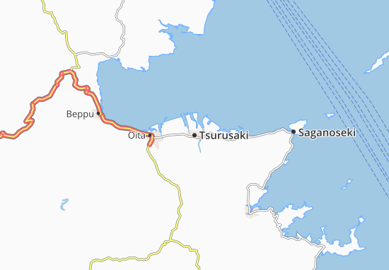 Mapa Tsurusaki