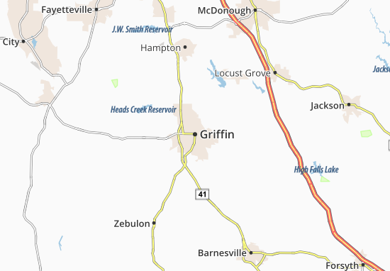 Karte Stadtplan Griffin