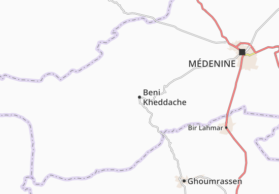 Mapa Beni Kheddache