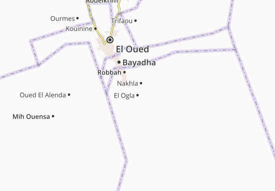 Kaart Plattegrond El Ogla