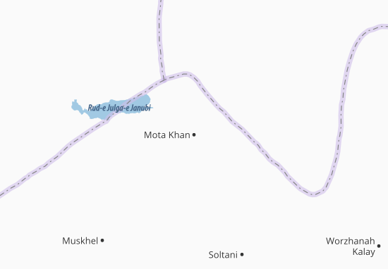 Karte Stadtplan Mota Khan
