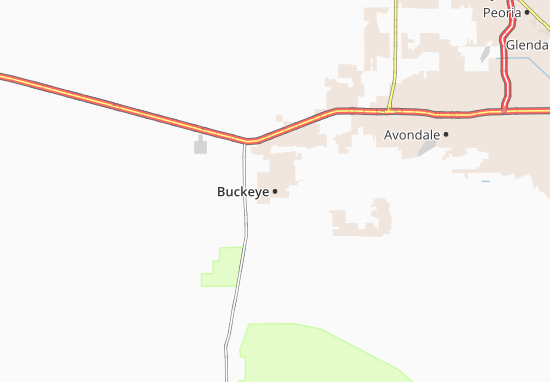 Karte Stadtplan Buckeye