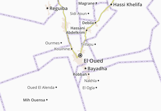 Mapa El Oued