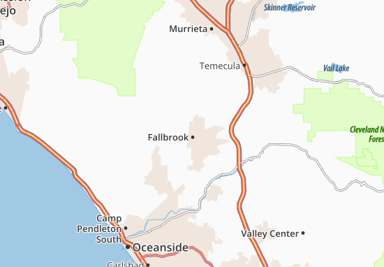 Mapa MICHELIN Fallbrook - mapa Fallbrook - ViaMichelin