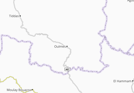 Mapa Oulmes