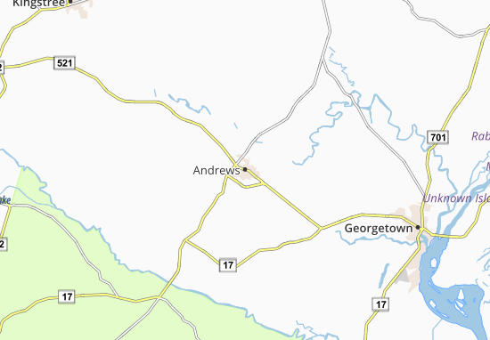 Kaart Plattegrond Andrews