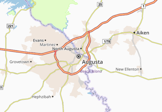 Carte-Plan Augusta