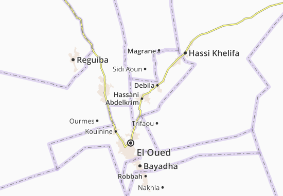 Kaart Plattegrond Hassani Abdelkrim