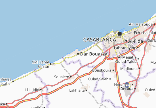 MICHELIN Dar Bouazza map - ViaMichelin
