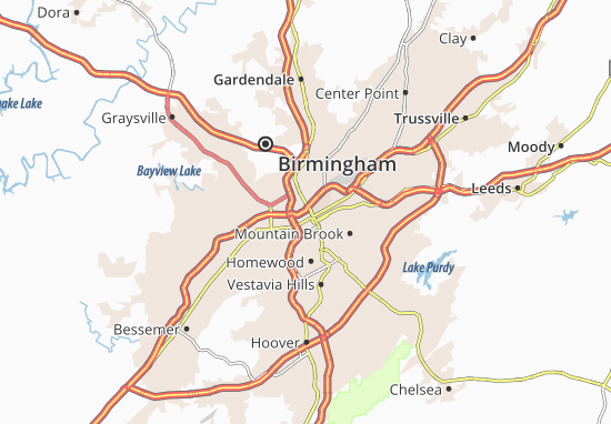 Karte Stadtplan Birmingham