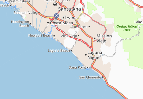 Mapa Laguna Beach