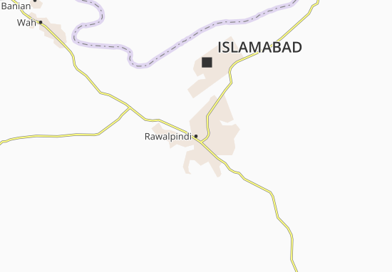 Carte-Plan Rawalpindi