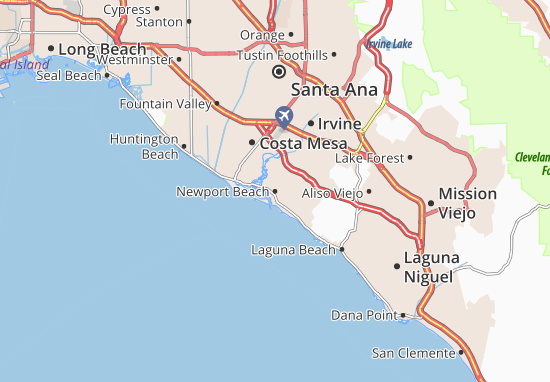 Mapa Newport Beach