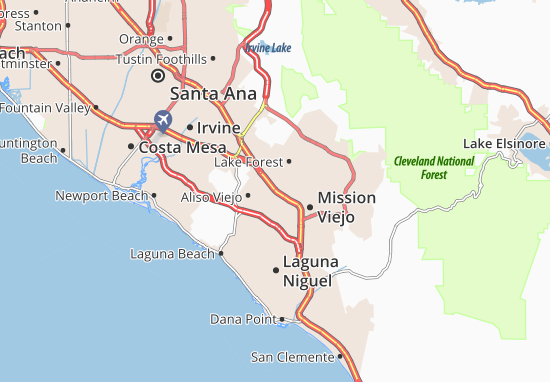 Carte-Plan Laguna Hills