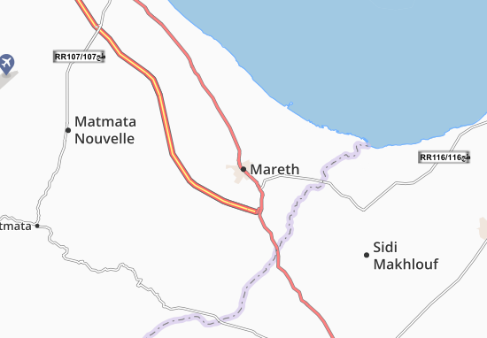 Mapa Mareth