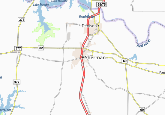 Mapa Sherman