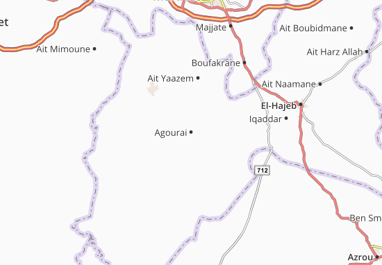 Karte Stadtplan Agourai