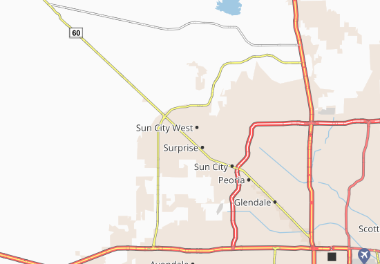 Karte Stadtplan Sun City West