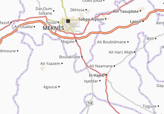 Mapa Boufakrane
