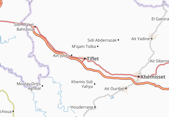 Mapa Tiflet