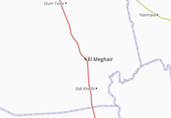 Kaart Plattegrond El Meghair