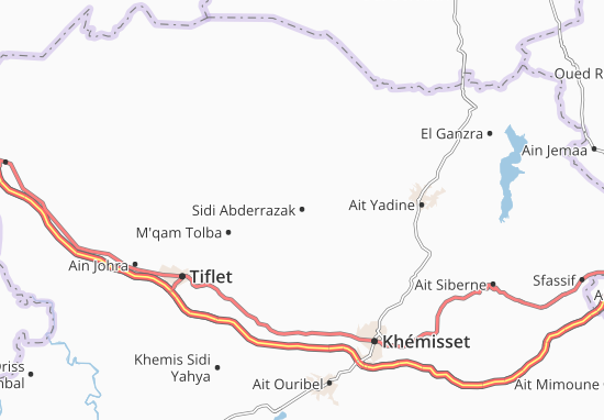 Karte Stadtplan Sidi Abderrazak