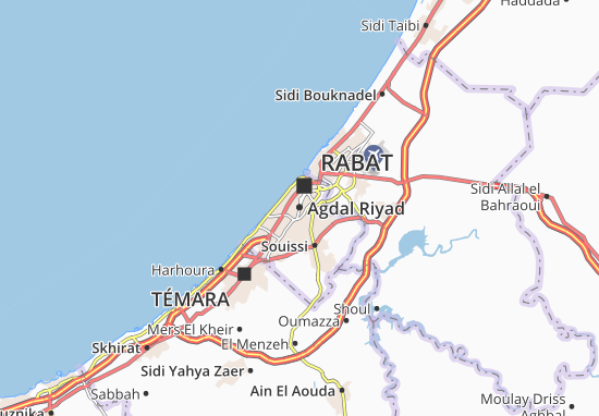 Mapa Agdal Riyad