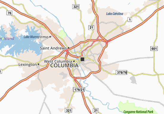 Mapa Columbia
