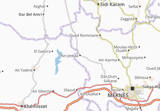 Karte Stadtplan Ain Jemaa