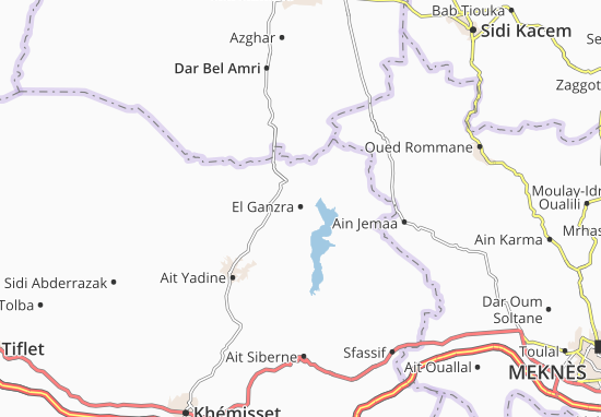 Karte Stadtplan El Ganzra