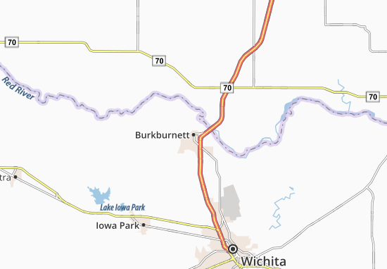 Mapa Burkburnett