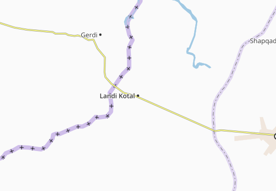 Karte Stadtplan Landi Kotal