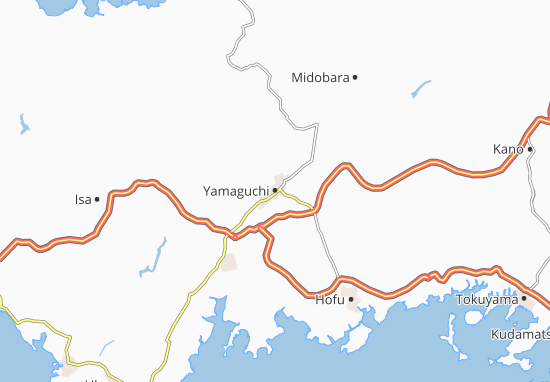 Mapa Yamaguchi