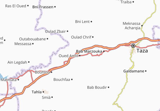 Karte Stadtplan Oued Amlil