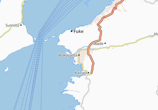 Mapa Wakayama