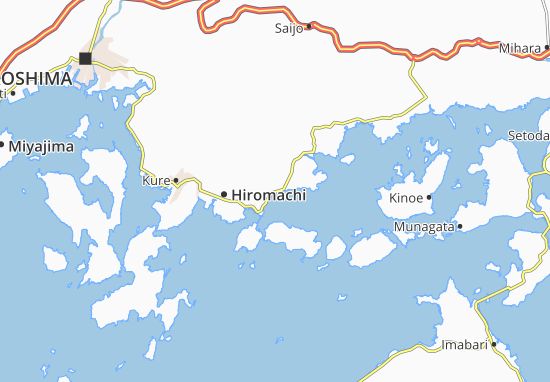 Karte Stadtplan Osaki-Kami-Jima