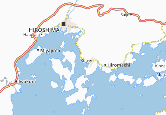 Karte Stadtplan Yoshiura