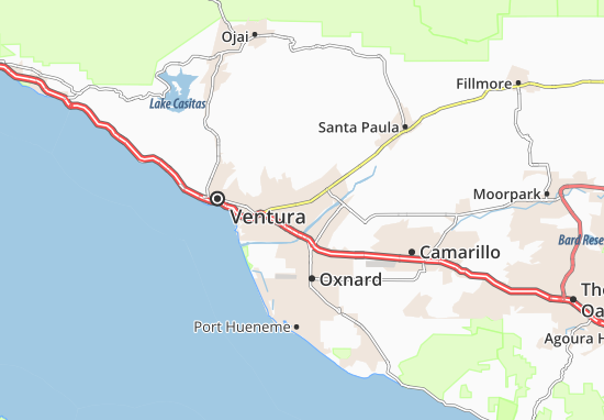 Karte Stadtplan San Buenaventura