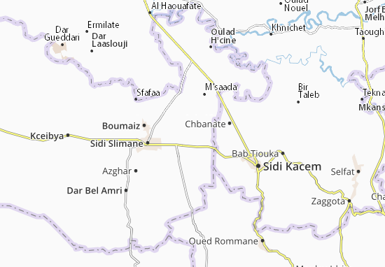 Mapa Oulad Ben Hammadi