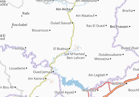 Kaart Plattegrond El Bsabsa