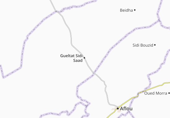 Mapa Gueltat Sidi Saad