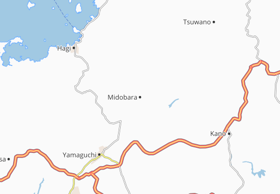 Mapa Midobara