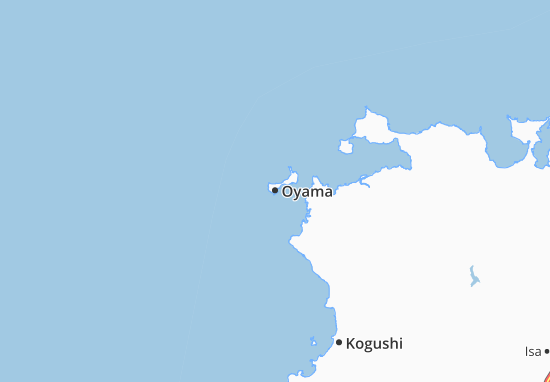 Karte Stadtplan Oyama