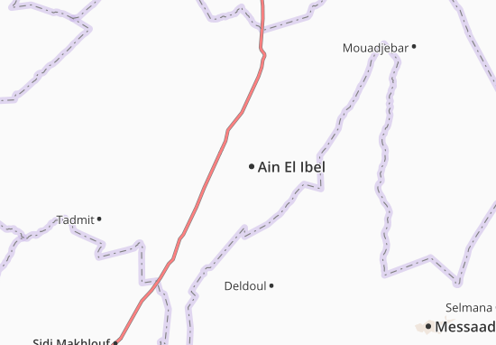 Kaart Plattegrond Ain El Ibel