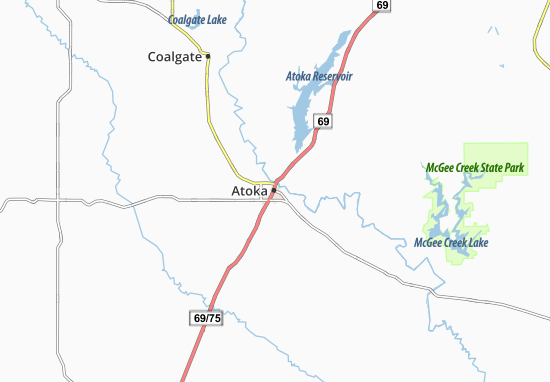 Mapa Atoka