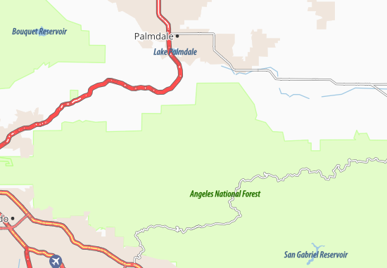 Mapa South Antelope Valley
